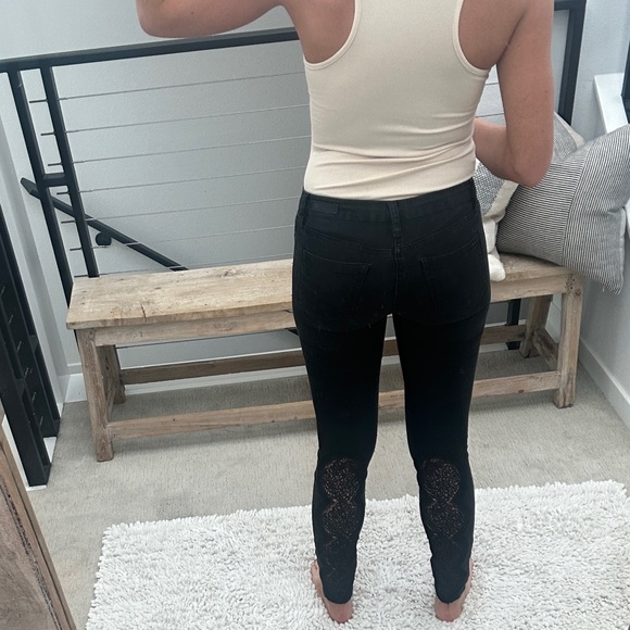 Blank NYC black Jeans denim pants low rise fall skinny fit trendy classic 25 - Picture 6 of 14